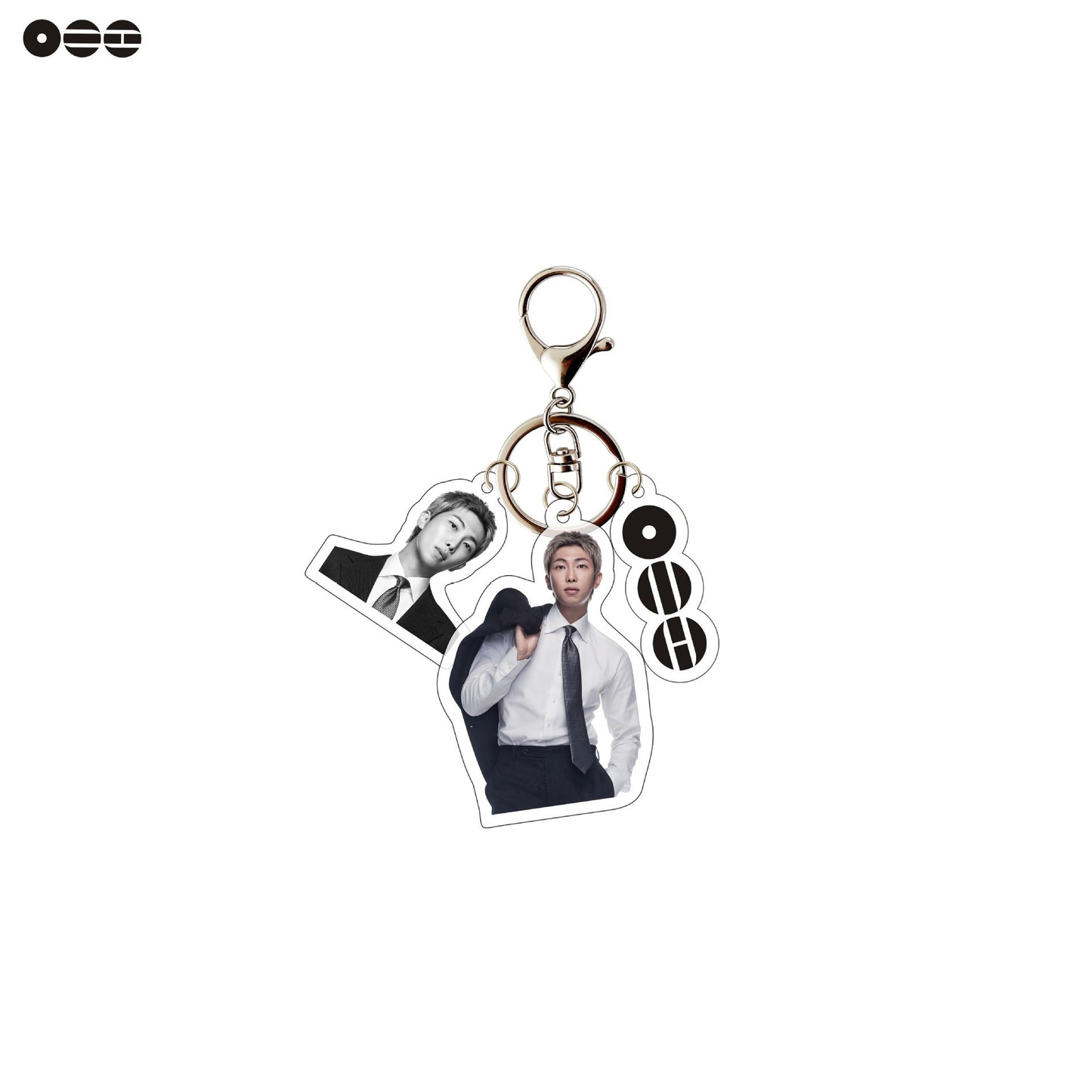 Kpop Stars Acrylic Keychain with Photo Charm | Cute Suit Concept Mini Photo Pendant Bag Charm for Fans