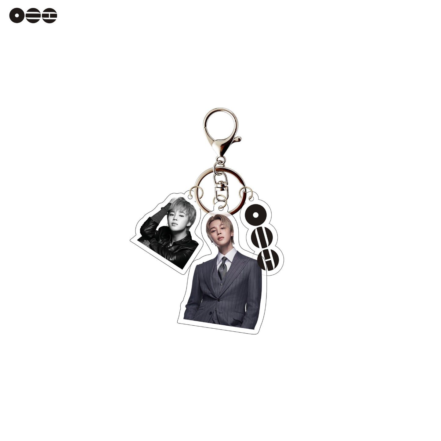 Kpop Stars Acrylic Keychain with Photo Charm | Cute Suit Concept Mini Photo Pendant Bag Charm for Fans