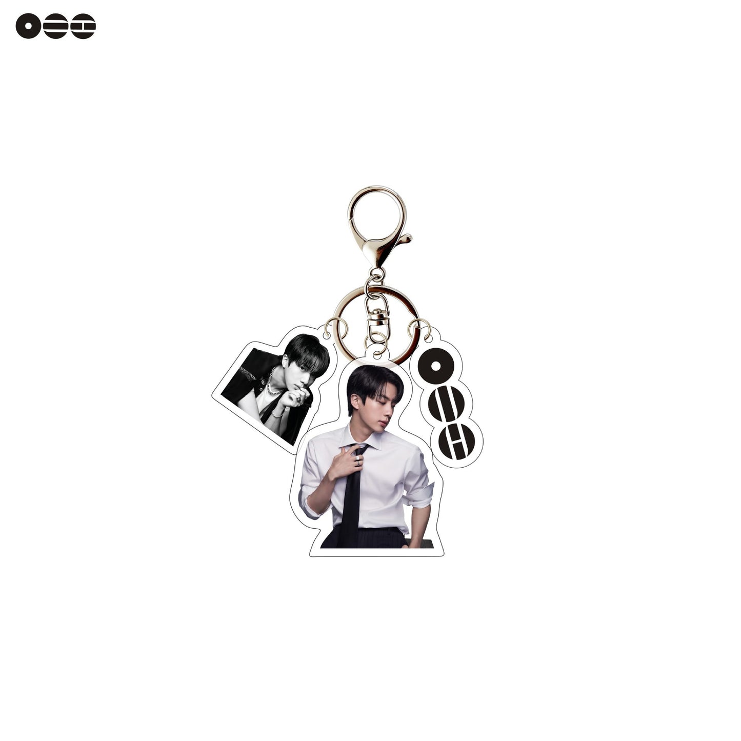 Kpop Stars Acrylic Keychain with Photo Charm | Cute Suit Concept Mini Photo Pendant Bag Charm for Fans