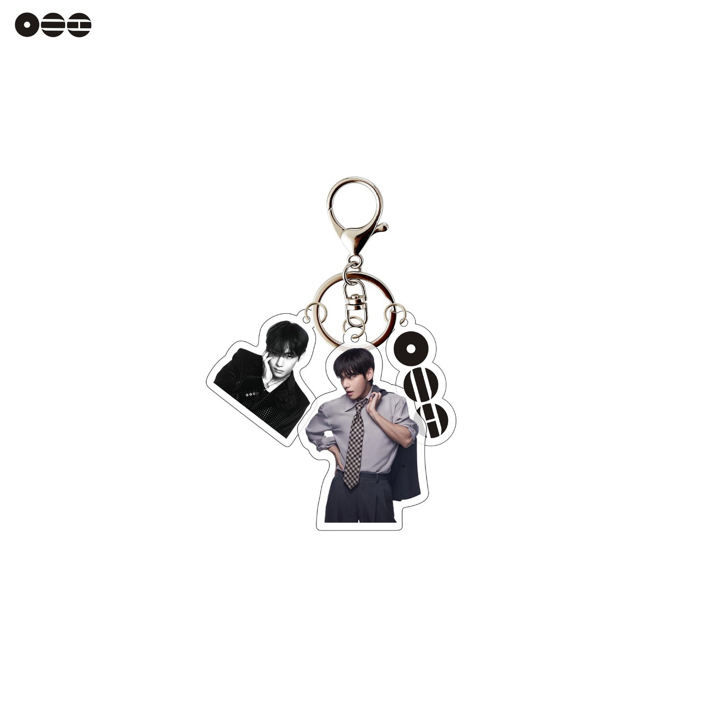 Kpop Stars Acrylic Keychain with Photo Charm | Cute Suit Concept Mini Photo Pendant Bag Charm for Fans