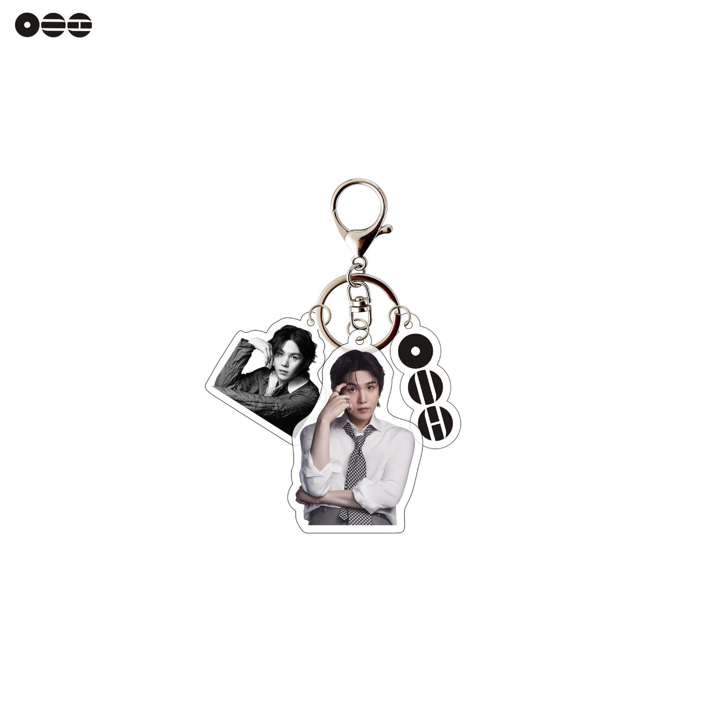 Kpop Stars Acrylic Keychain with Photo Charm | Cute Suit Concept Mini Photo Pendant Bag Charm for Fans