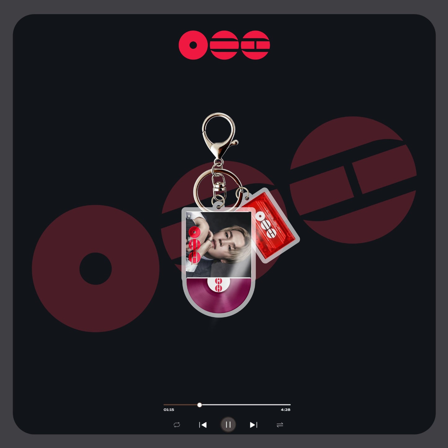 ARIRANG Album Inspired Acrylic Keychain, Retro CD Vinyl & Cassette Tape Charms, Kpop RM Jin Suga J-Hope Jimin V Jungkook Photo Keyring, Aesthetic Kpop Merch Gift for ARMY