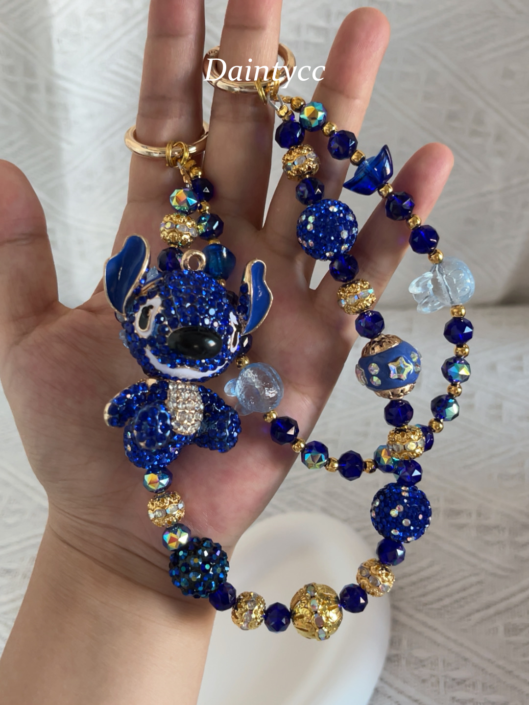 Stitch Luxurious bag charm phone chain double chain