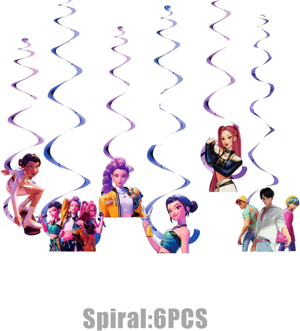 For K Pop Demon Hunters Party Supplies for Boys Girls Hunters Theme Party