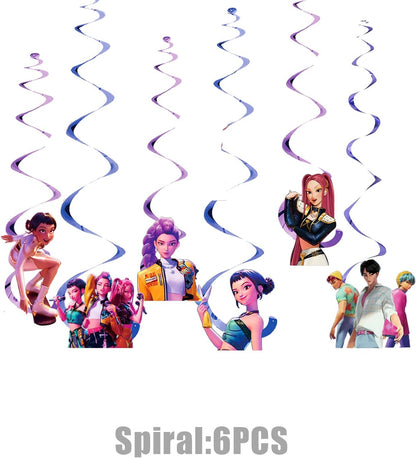 For K Pop Demon Hunters Party Supplies for Boys Girls Hunters Theme Party