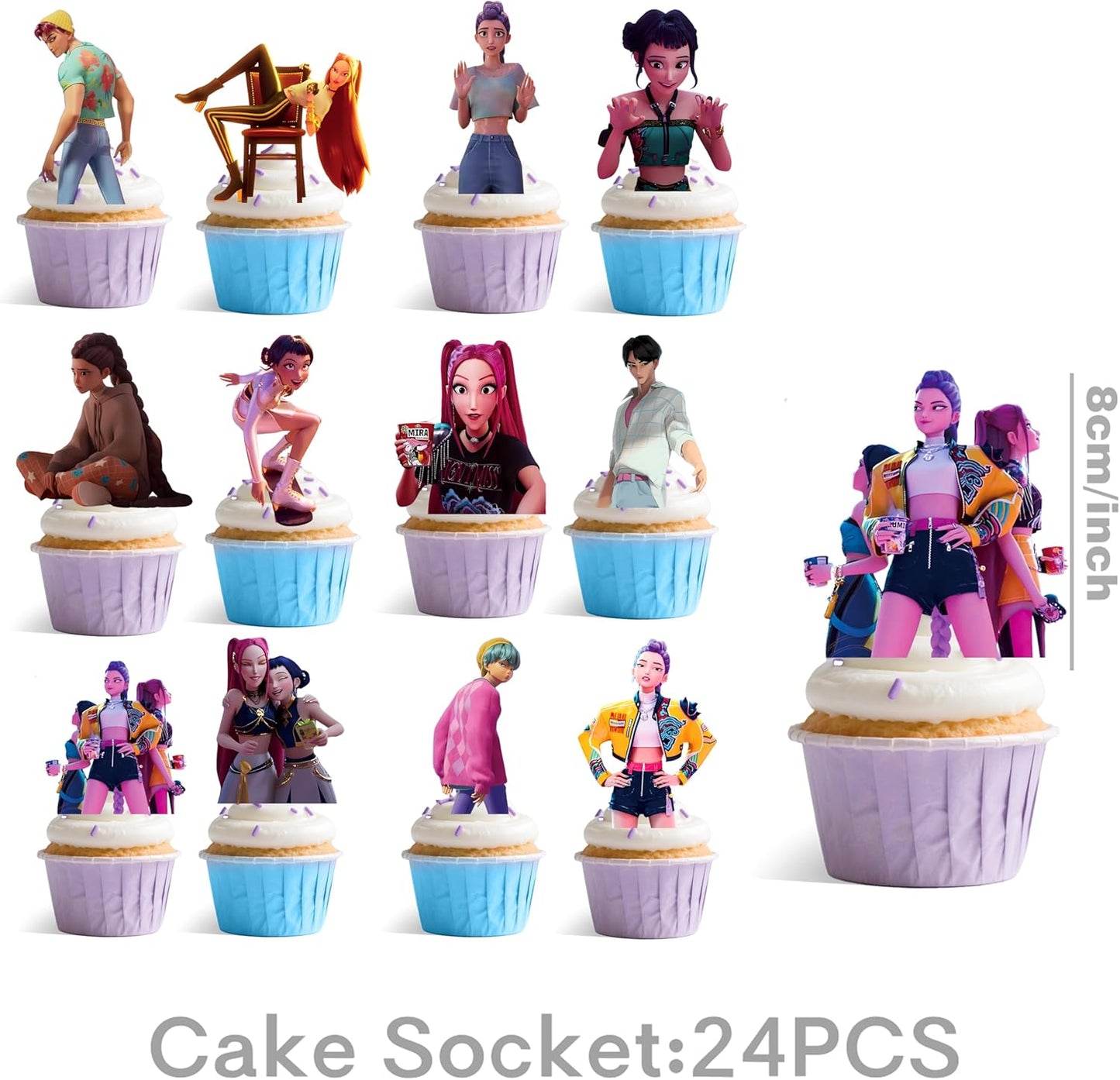 For K Pop Demon Hunters Party Supplies for Boys Girls Hunters Theme Party