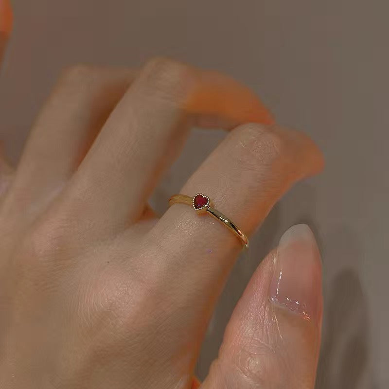 Sweetheart ring three-piece set