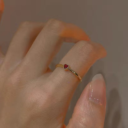 Sweetheart ring three-piece set