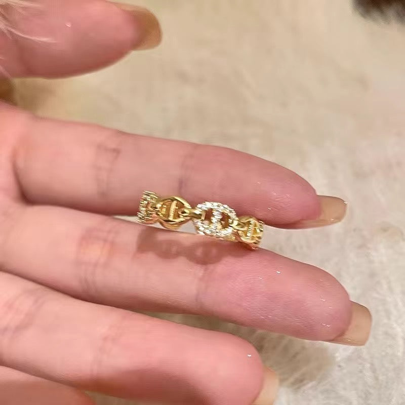 Luxury Zircon 6-piece ring set