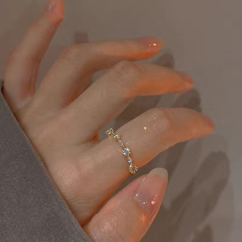 Sweetheart ring three-piece set