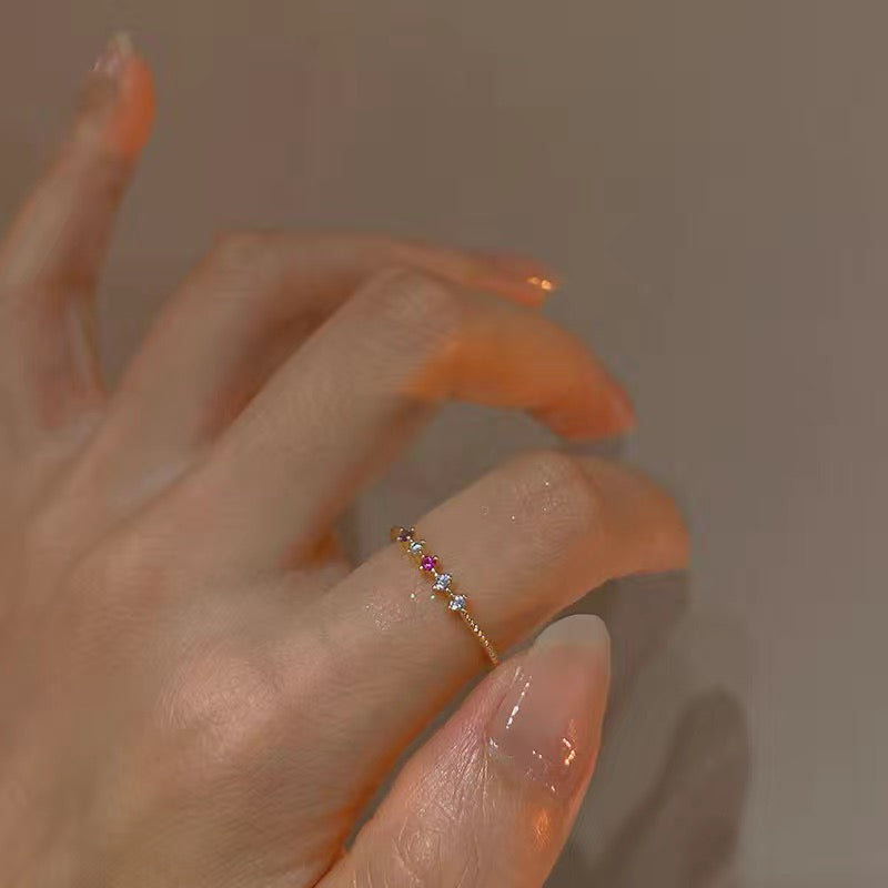 Sweetheart ring three-piece set