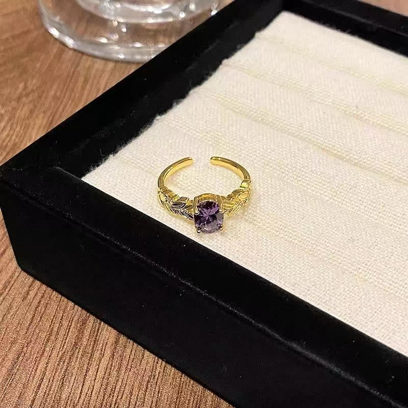 Medieval Purple Ring Set
