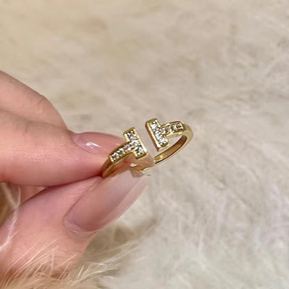 Luxury Zircon 6-piece ring set