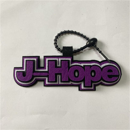 Handmade Felt Name Bag Charm for BTS ARMY - Custom Member Alphabet Pendant for Backpacks & Luggage