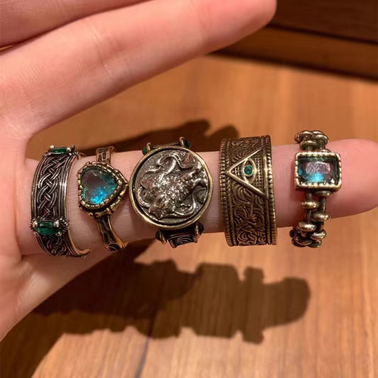 Medieval Aged Ring Set