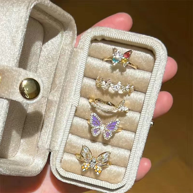 Butterfly ring set