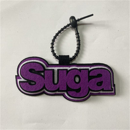 Handmade Felt Name Bag Charm for BTS ARMY - Custom Member Alphabet Pendant for Backpacks & Luggage